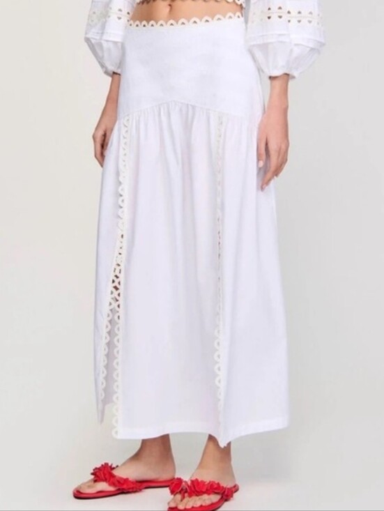 Sandro Dresses & Skirts - NWT | Sandro Chica White Maxi Skirt | Size 34 FR